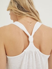 FatFace White Linen Vest - Image 4 of 5