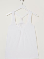 FatFace White Linen Vest - Image 5 of 5