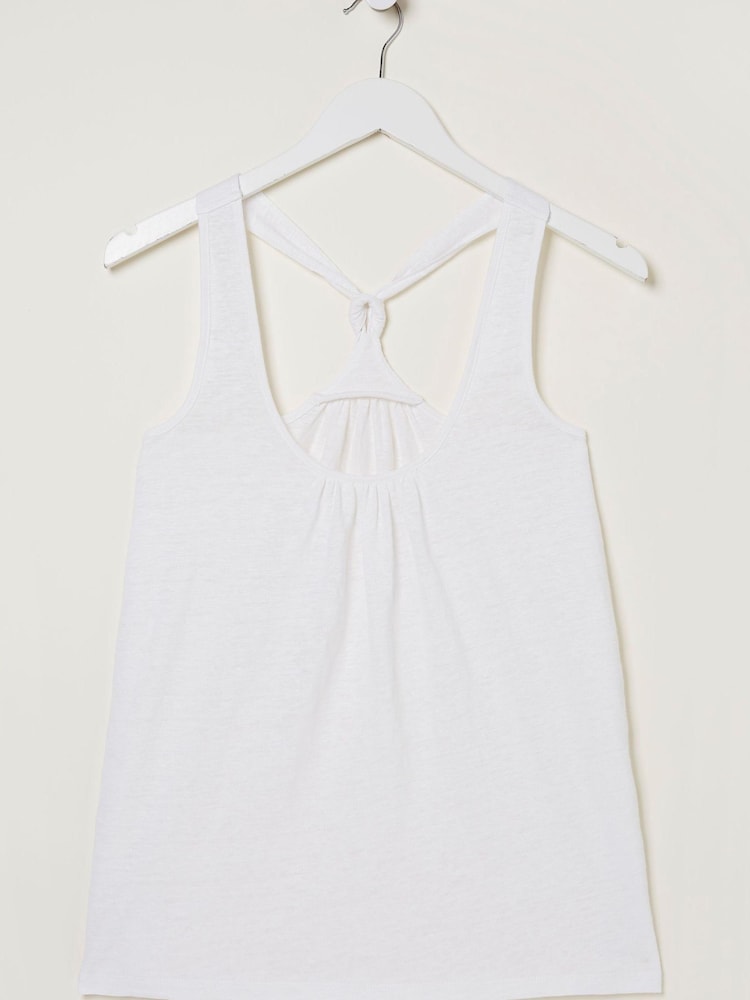 FatFace White Linen Vest - Image 5 of 5