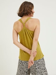 FatFace Green Linen Vest - Image 2 of 4