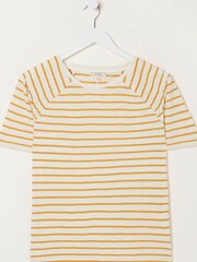 FatFace Yellow Skylar Stripe Top - Image 4 of 4