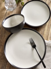 White Jefferson 12 Piece Dinner Set - Image 1 of 4
