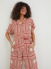 FatFace Natural Aniyah Bandana Shirt - Image 1 of 5