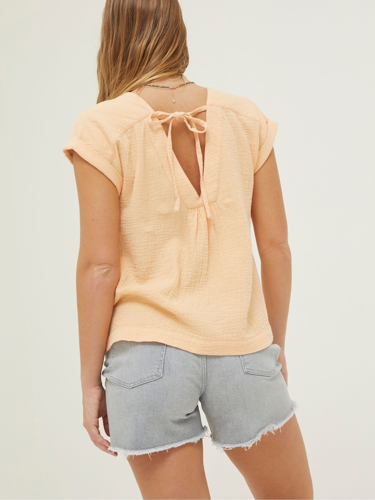 FatFace Orange Sadie Blouse - Image 2 of 5
