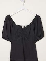 FatFace Black Alice Top - Image 4 of 4