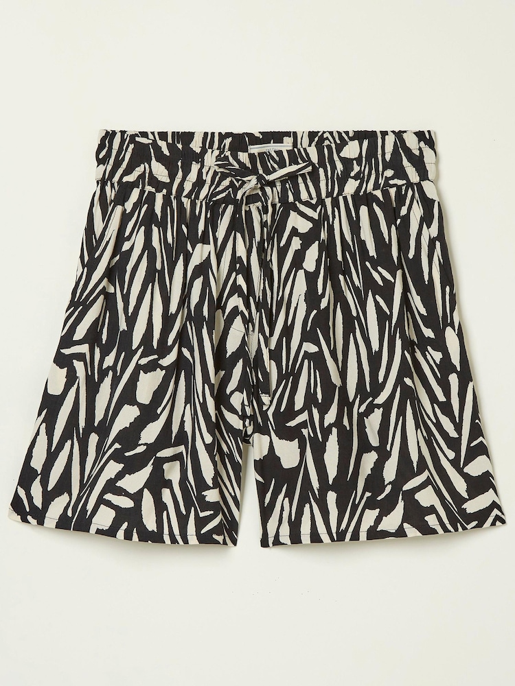 FatFace Black Paint Stroke Fiona Shorts - Image 8 of 8