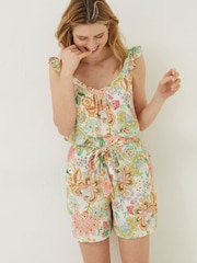 FatFace Natural Faye Paradise Floral Shorts - Image 1 of 5