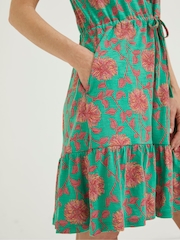 FatFace Green Riley Bali Jersey Dress - Image 4 of 5
