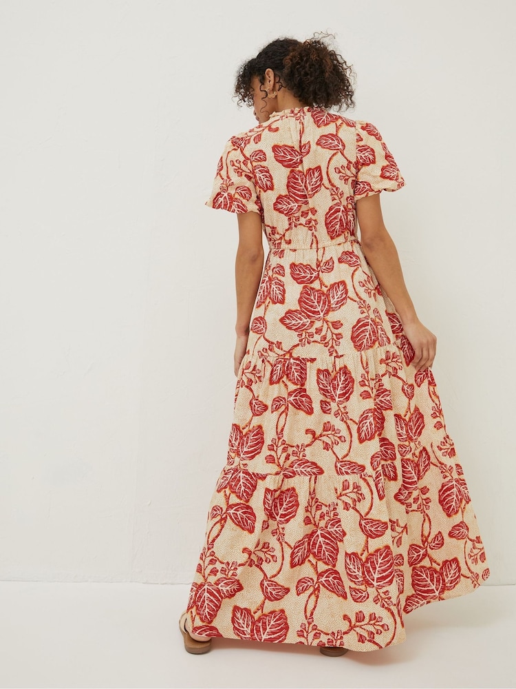 FatFace Cream Aubrey Vine Floral Maxi Dress - Image 2 of 6