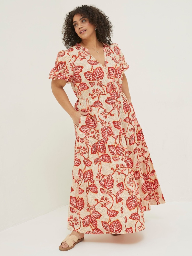 FatFace Cream Aubrey Vine Floral Maxi Dress - Image 3 of 6