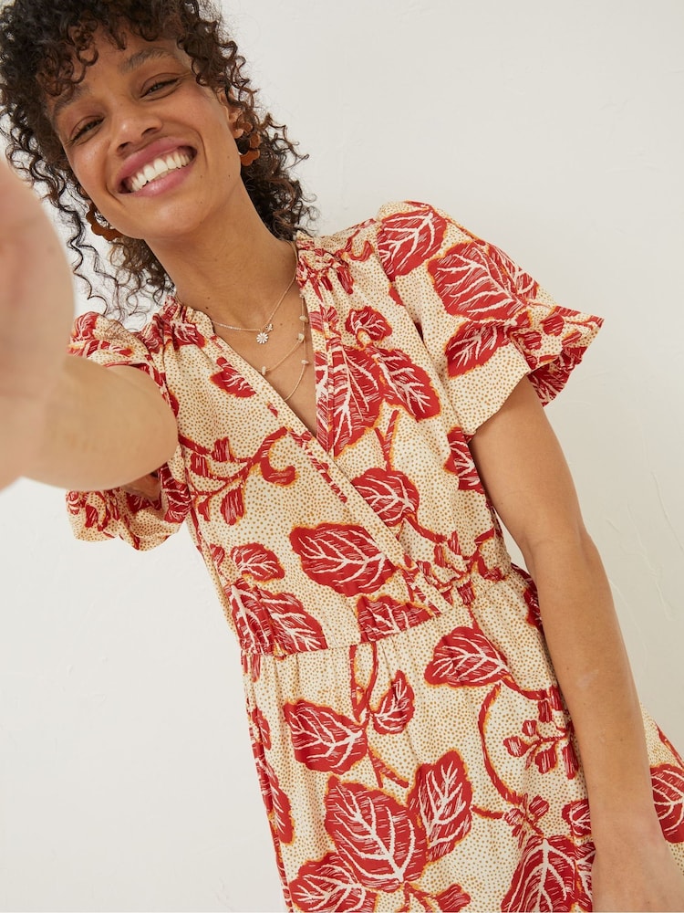 FatFace Cream Aubrey Vine Floral Maxi Dress - Image 5 of 6