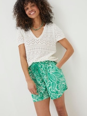 FatFace White Knitted Chiara Top - Image 1 of 6