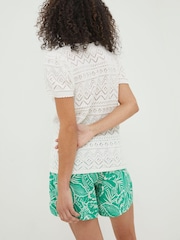 FatFace White Knitted Chiara Top - Image 2 of 6