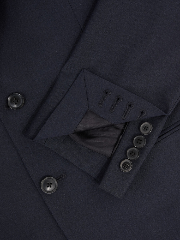 Reiss Navy Hope Modern Fit Travel Blazer - Image 7 of 7