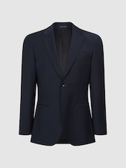 Reiss Navy Hope Modern Fit Travel Blazer - Image 2 of 11