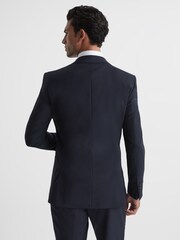 Reiss Navy Hope Modern Fit Travel Blazer - Image 2 of 7