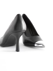 Black Forever Comfort® Metallic Toe Court Shoes - Image 5 of 7