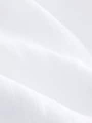 White Linen Blend V-Neck Summer Top - Image 6 of 6