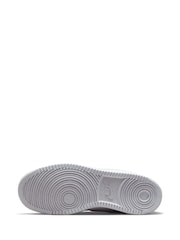 Nike White Court Vision Mid Trainers - Image 6 of 8