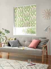MissPrint Green 100% Cotton Jungle Palm Made to Measure Roman Blind - Image 5 of 6