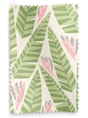 MissPrint Green 100% Cotton Jungle Palm Made to Measure Roman Blind - Image 6 of 6