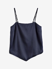 Marineblau/blau - Trägertop aus Satin - Bild 1 von 1