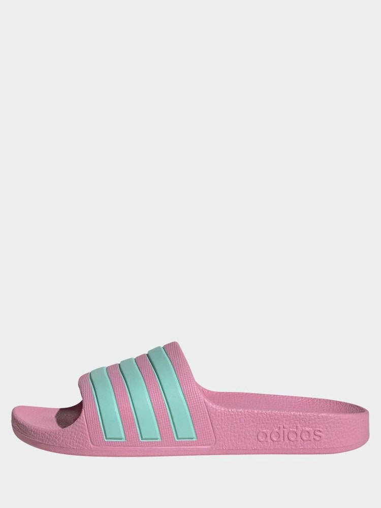 Rozā - Adidas Adilette Aqua Kids slides - Attēls 10 no 10