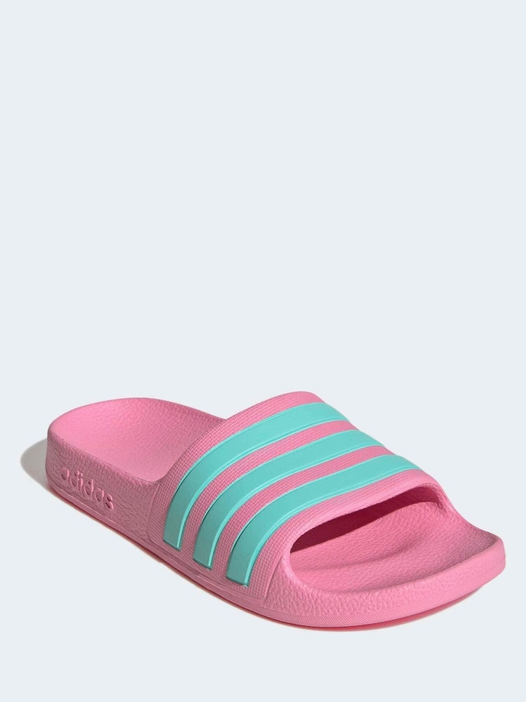 Rozā - Adidas Adilette Aqua Kids slides - Attēls 2 no 10