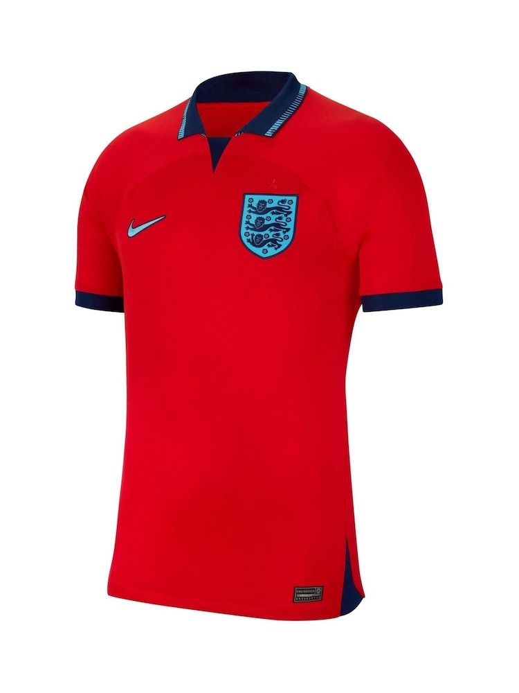 Nike Red Blank England Away Stadium Football Shirt 2022 - Image 5 of 11