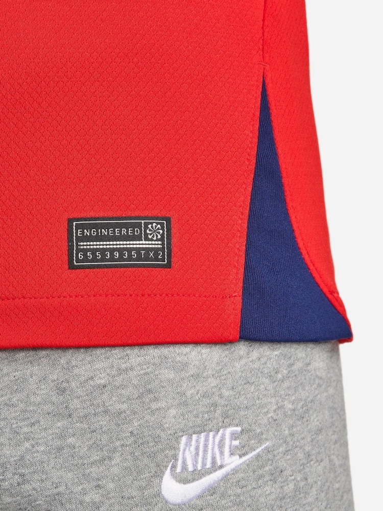 Nike Red Blank England Away Stadium Football Shirt 2022 - Image 9 of 11