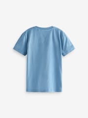 Mineralne barve Zelena/Modra - kratek rokav; s kratkimi rokavi Stag Embroidered majica 4 Pack (3-16yrs) - Slika 3 iz 4