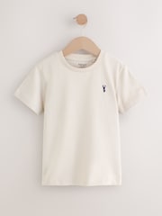 Mineral Green/Blue Short Sleeve Stag Embroidered T-Shirts 4 Pack (3-16yrs) - Image 5 of 10