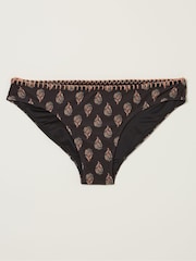 FatFace Black Woodblock Bikini Bottoms - Image 2 of 2