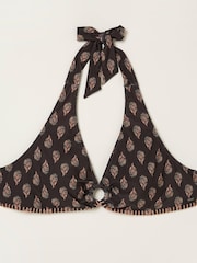 FatFace Black Woodblock Bikini Top - Image 6 of 6