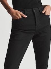 Reiss Black Mid Rise Skinny Jeans - Image 4 of 6