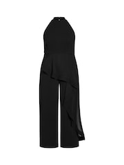 City Chic Black Class Halter Jumpsuit - Image 3 of 4