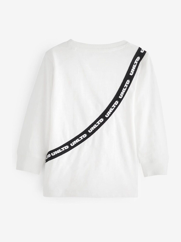 Belo-črna torba - Long Sleeve Applique T-Shirt (3mths-7yrs) - Slika 6 iz 6