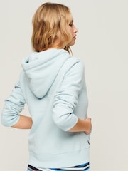 Superdry Blue Essential Logo Hoodie - Image 2 of 5