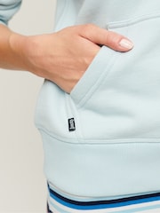Superdry Blue Essential Logo Hoodie - Image 4 of 5