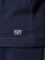 Lacoste Navy Cotton 3D Croc Print T-Shirt - Image 6 of 6
