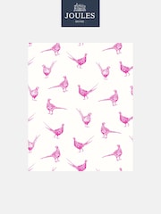 Joules Truly Pink Flirty Pheasants Wallpaper - Image 2 of 3