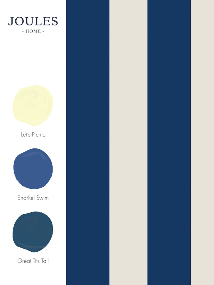Joules Coast Blue Harborough Stripe Wallpaper - Image 3 of 3