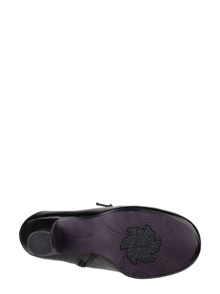 Hush Puppies Black Vivianna Lace-Up Heeled Boots - Image 4 of 4