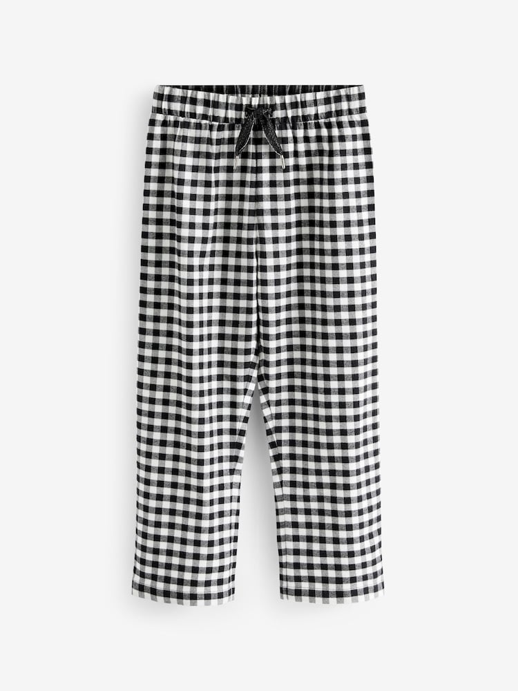 Vérification noir/blanc - Next Lot de 2 pyjamas tissés pour jogging (3-16 ans) - Image 3 of 4