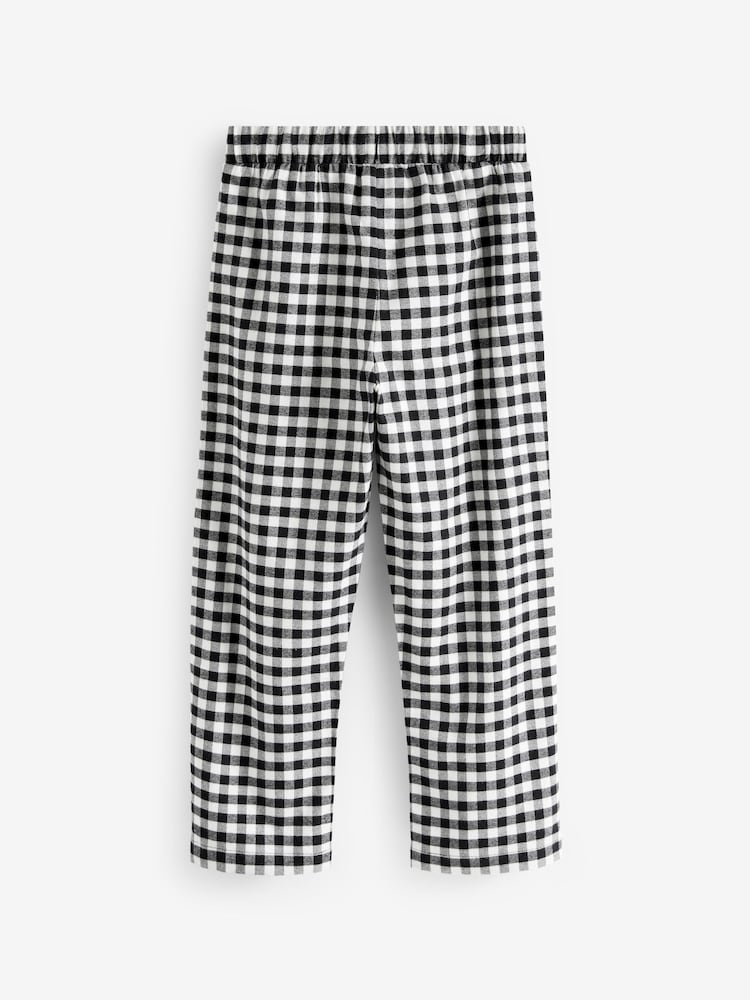 Vérification noir/blanc - Next Lot de 2 pyjamas tissés pour jogging (3-16 ans) - Image 4 of 4