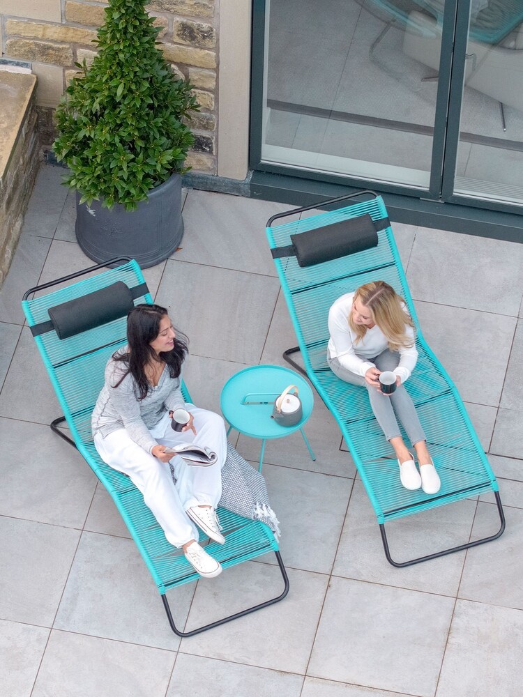 Pacific Blue Outdoor Rio Sun Garden Lounger Set - Image 1 of 2