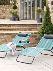 Pacific Blue Outdoor Rio Sun Garden Lounger Set - Image 2 of 2