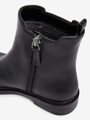Black Square Toe Chelsea Boots - Image 5 of 9