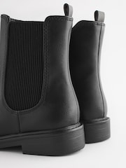 Black Square Toe Chelsea Boots - Image 7 of 9