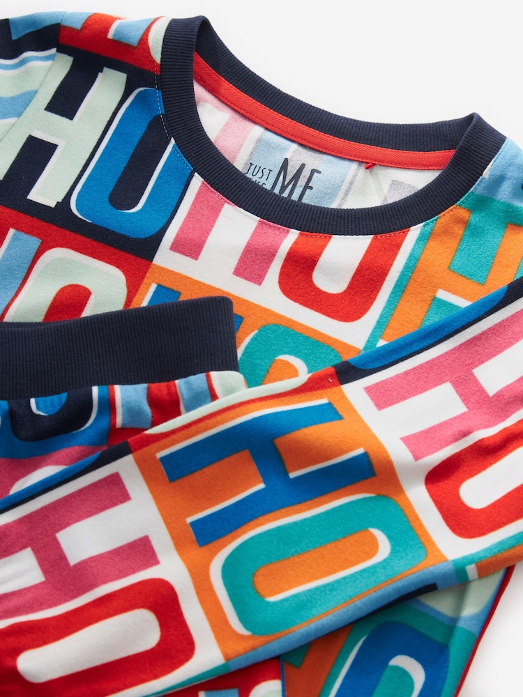 Navy Blue HoHoHo Matching Family Kids Cosy Pyjamas (9mths-16yrs) - Image 7 of 7